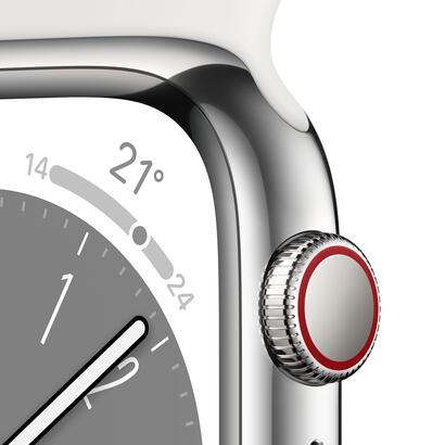 apple-watch-series-8-edelstahl-cellular-41mm-silber-sportarmband-weiss-new