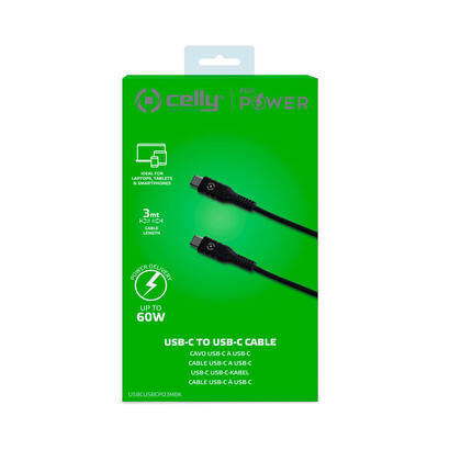 celly-usbcusbcpd3mbk-cable-usb-3-m-usb-32-gen-1-31-gen-1-usb-c-negro