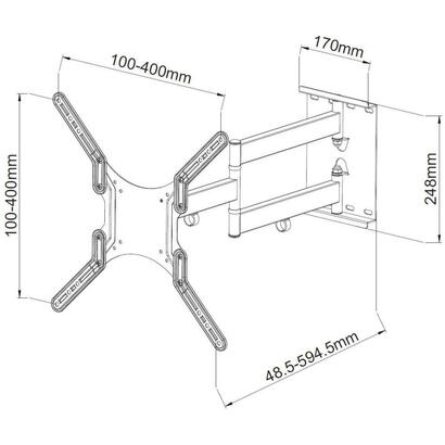 techly-ica-plb-136m-soporte-de-pared-para-pantalla-plana-1397-cm-55-negro