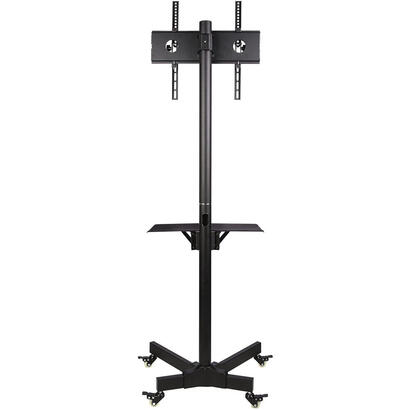 techly-ica-tr21-soporte-de-pie-para-pantalla-plana-1397-cm-55-soporte-de-suelo-con-ruedas-para-pantalla-plana-negro