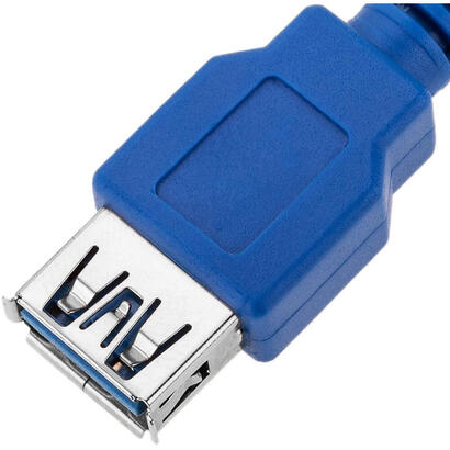 techly-05m-usb-30-a-mf-cable-usb-05-m-32-gen-1-31-gen-1-usb-a-azul