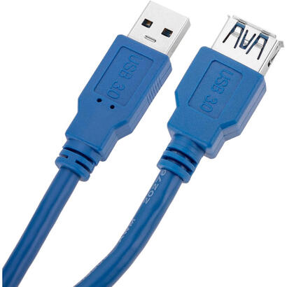 techly-05m-usb-30-a-mf-cable-usb-05-m-32-gen-1-31-gen-1-usb-a-azul