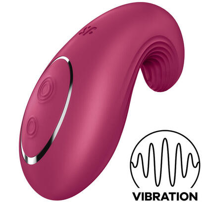 vibrador-satisfyer-dipping-delight-lay-on-rojo