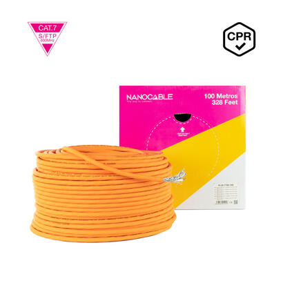 nanocable-cable-red-cat-7-600mhz-lszh-sftp-pimf-awg23-100m-naranja