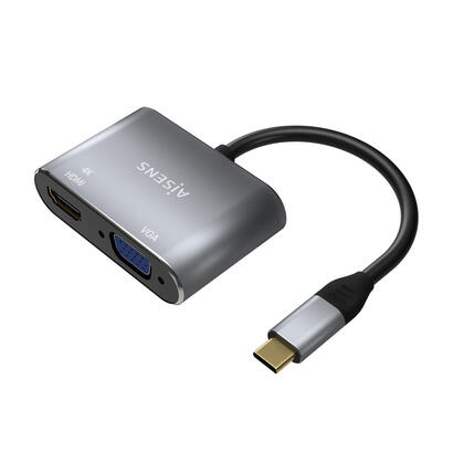 aisens-conversor-usb-c-a-vgahdmi-4k-usb-cm-vgah-hdmih-15cm-gris