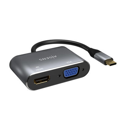 aisens-conversor-usb-c-a-vgahdmi-4k-usb-cm-vgah-hdmih-15cm-gris