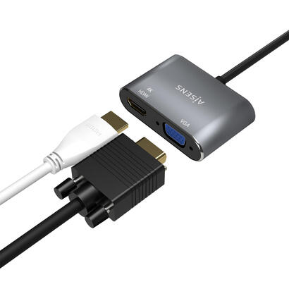 aisens-conversor-usb-c-a-vgahdmi-4k-usb-cm-vgah-hdmih-15cm-gris
