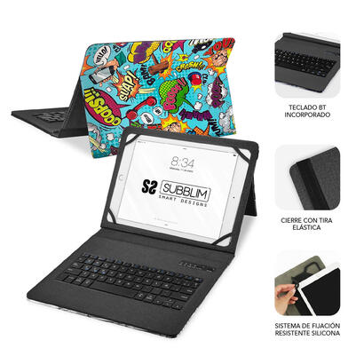 subblim-keytab-pro-bluetooth-funda-tablet-con-teclado-101-trendy-comic