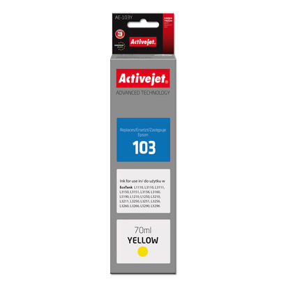 activejet-ae-103y-ink-replacement-epson-103-c13t00s44a-supreme-70-ml-yellow