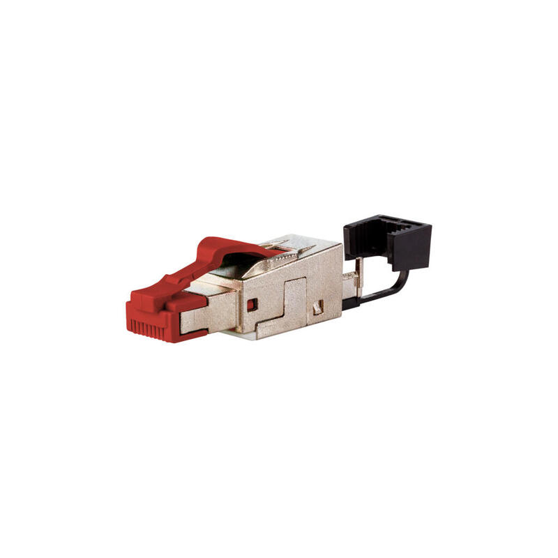 metz-connect-25g-rj45-field-plug-pro-rojo