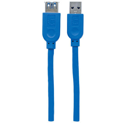 manhattan-325394-cable-usb-32-alargo-macho-a-hembra-1-m-azul