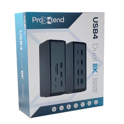 proxtend-dock2xusb4-base-para-portatil-y-replicador-de-puertos-alambrico-usb4-gris