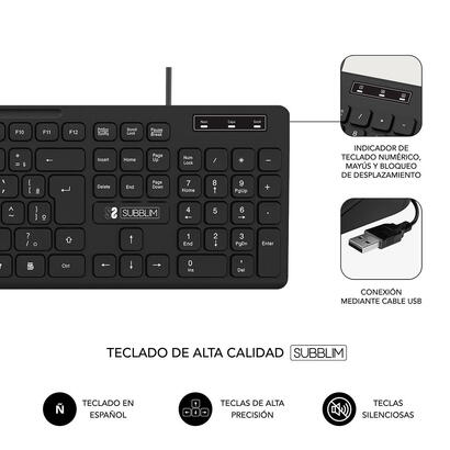 teclado-espanol-subblim-business-slim-silencioso-negro