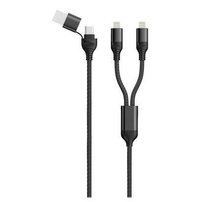 cable-2go-usb-type-c-duo-lightning-negro-120cm