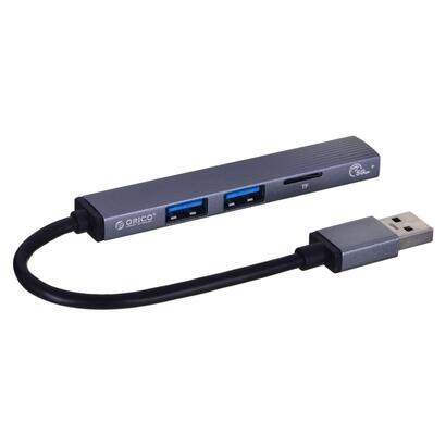 orico-hub-usb-a-3x-usb-a-2x20-1x31-tf-5-gbps-ah-a12f-gy-bp-corsa-5-gbps