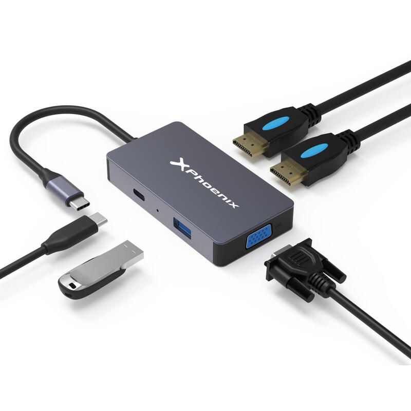 docking-phoenix-adaptador-hub-usb-c-pd-multipuerto-5en1