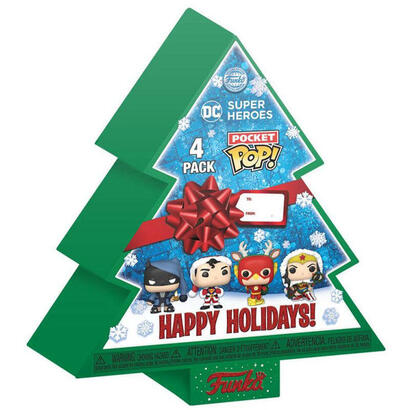 set-4-figuras-pocket-pop-marvel-tree-holiday-exclusive
