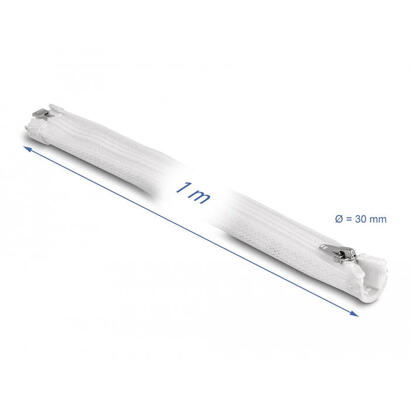 delock-manga-trenzada-con-cremallera-resistente-al-calor-1-m-x-30-mm-blanco