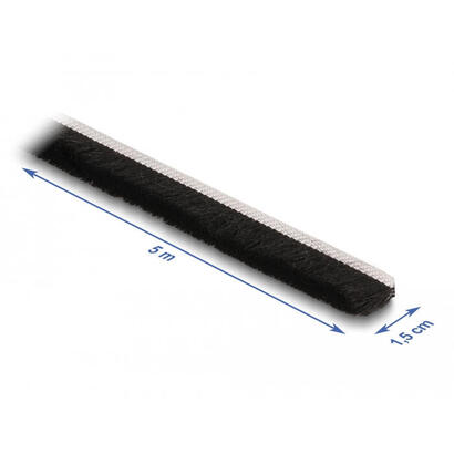 delock-66895-tira-de-cepillo-autoadhesiva-de-15-mm-5-m-de-longitud-negra