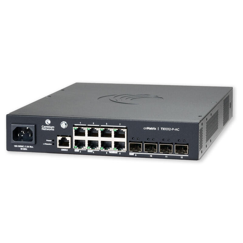 cambium-networks-cnmatrix-switch-tx1012-p-ac-gestionado-l2l3-gigabit-ethernet-101001000-energia-sobre-ethernet-poe-negro