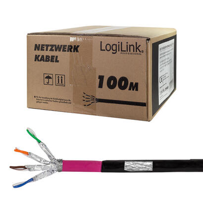 logilink-erdverlegecable-sftp-cat7-awg23-1000mhz-negro-100m