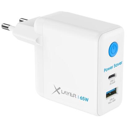 xlayer-65w-power-saver-usb-typ-c-wall-charger-white