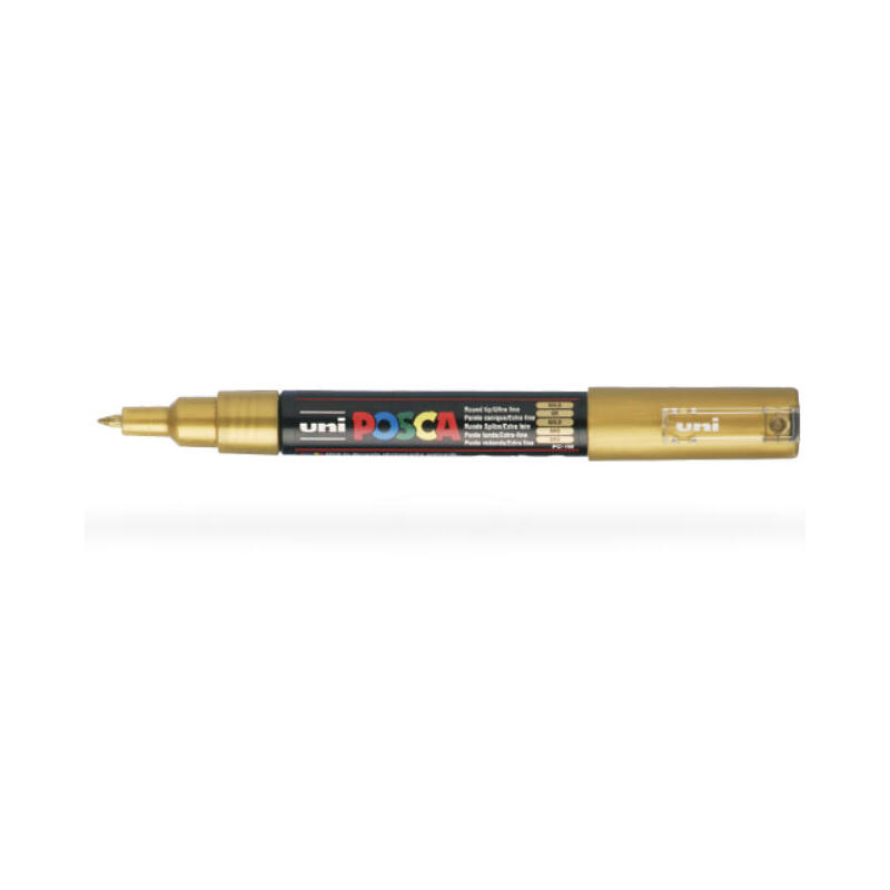 uniball-marcador-posca-pc-1m-no-permanente-punta-fina-07mm-oro