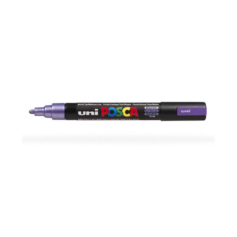 uniball-marcador-posca-pc-5m-no-permanente-punta-forma-de-bala-18-25-mm-violeta-metalico