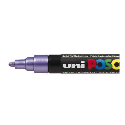 uniball-marcador-posca-pc-5m-no-permanente-punta-forma-de-bala-18-25-mm-violeta-metalico