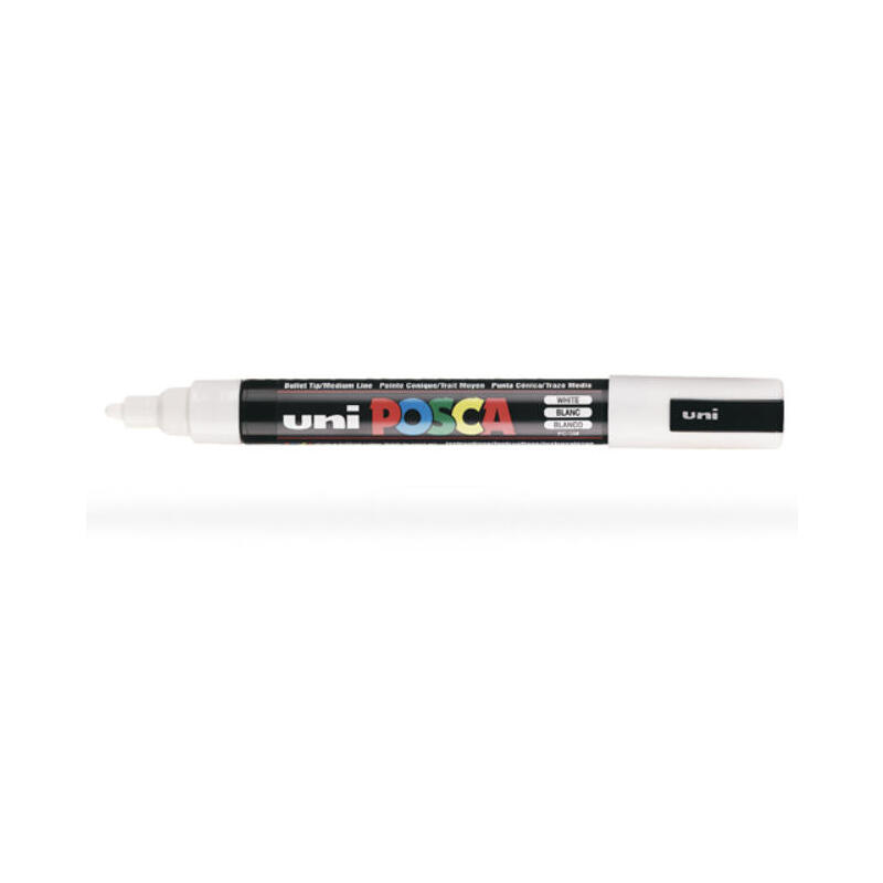 posca-marcador-pc-5m-no-permanente-punta-forma-de-bala-18-25-mm-blanco
