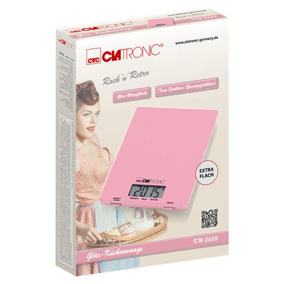 clatronic-kw-3626-rosa-rectangulo-bascula-electronica-de-cocina