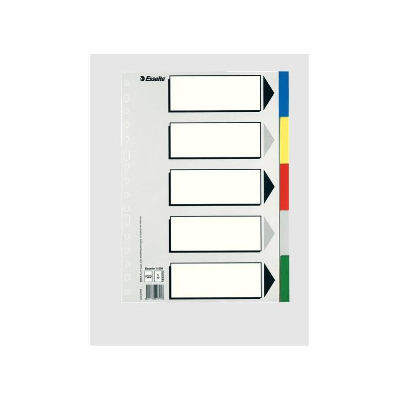 esselte-5-separadores-multitaladro-polipropileno-folio-colores-con-caratula-indice-carton-blanco-negro