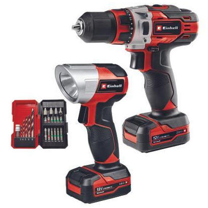 einhell-set-de-taladro-te-cd-121-li-22cl-incl-2-baterias-20-ah-cargador-puntasbrocas-22-piezas-lampara-con-bateria