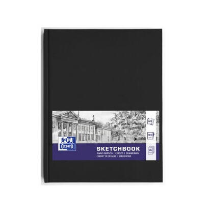 oxford-artbook-bloc-de-dibujo-cosido-96h-papel-esbozo-ahuesado-100gr-a4-negro