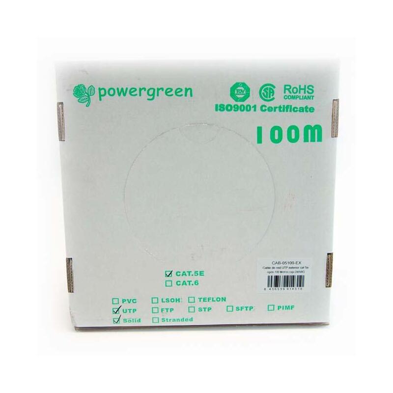 powergreen-bobina-de-cable-cat-5e-utp-100-metros-exterior-rigido-caja-24awg-100-m-negro