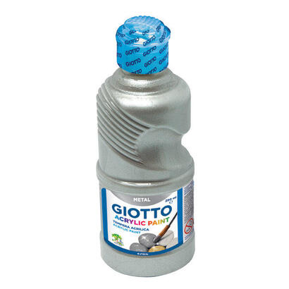 giotto-tempera-acrilica-botella-250ml-plata