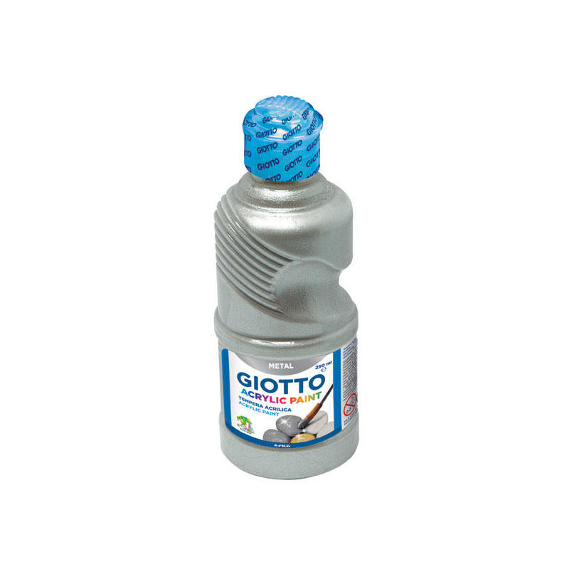 giotto-tempera-acrilica-botella-250ml-plata