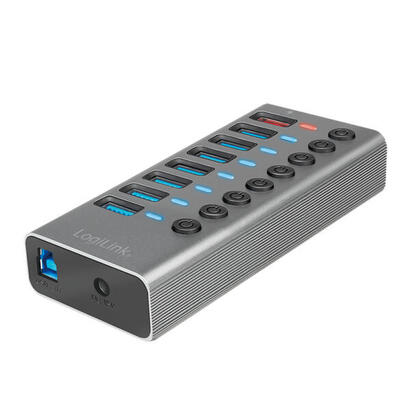 usb-hub-logilink-usb-32-71-port-aluminum-grey-switch-for-each-port-onoff