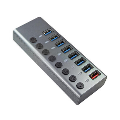 usb-hub-logilink-usb-32-71-port-aluminum-grey-switch-for-each-port-onoff