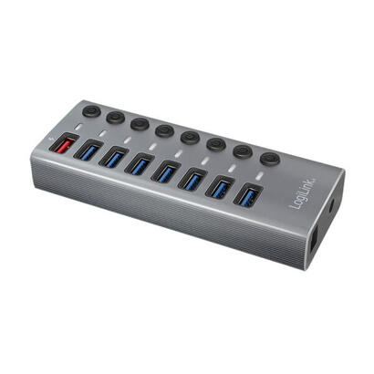 usb-hub-logilink-usb-32-71-port-aluminum-grey-switch-for-each-port-onoff