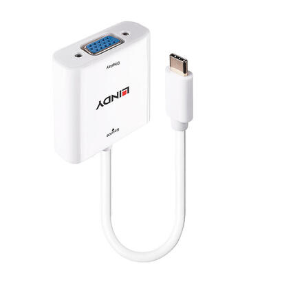 lindy-43355-adaptador-de-cable-de-video-usb-tipo-c-vga-d-sub-blanco