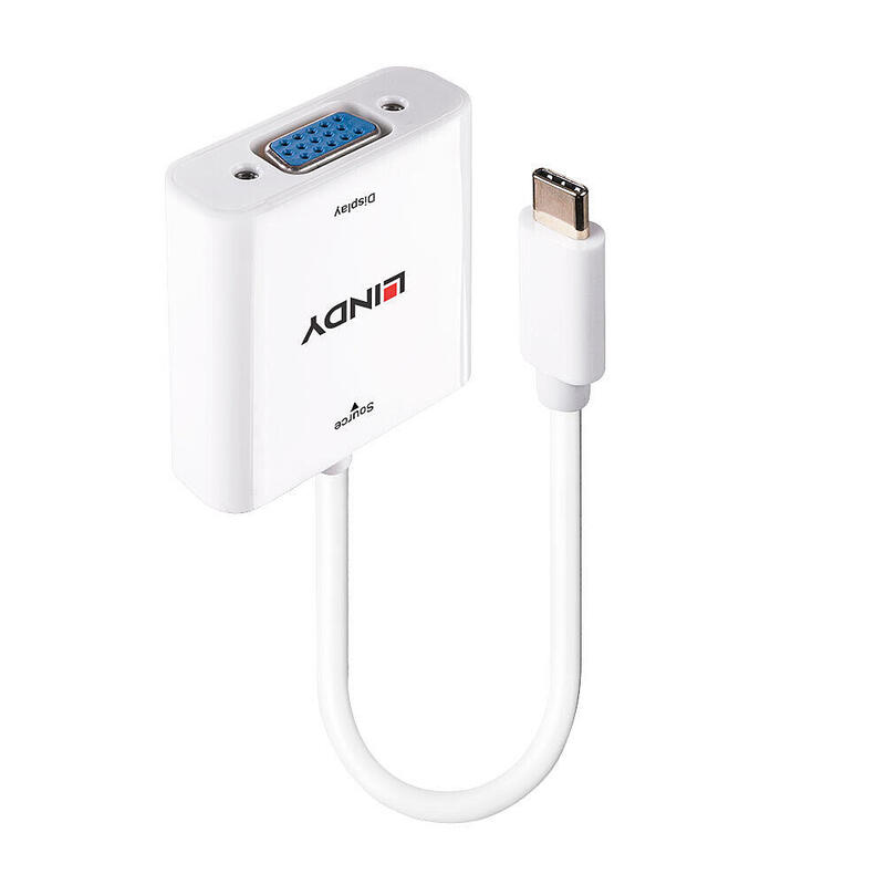 lindy-43355-adaptador-de-cable-de-video-usb-tipo-c-vga-d-sub-blanco