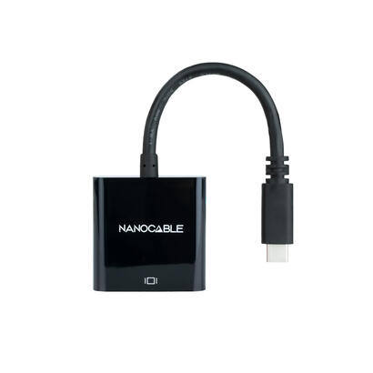nanocable-conversor-usb-c-a-vga-10cm-negro