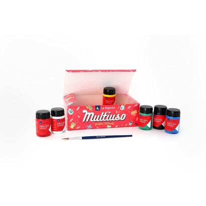 la-pajarita-kit-tempera-escolar-bote-de-35ml-colores-surtidos-con-pincel-6u-