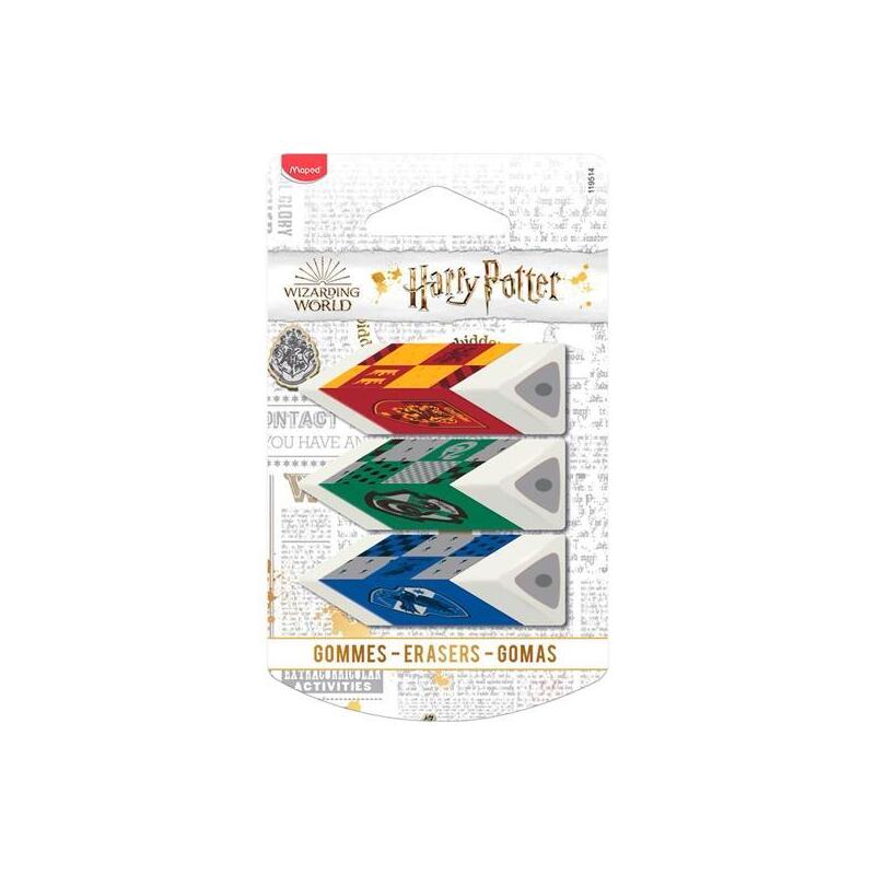 maped-goma-harry-potter-3-casas-de-howarts-triangular-en-blister-de-3