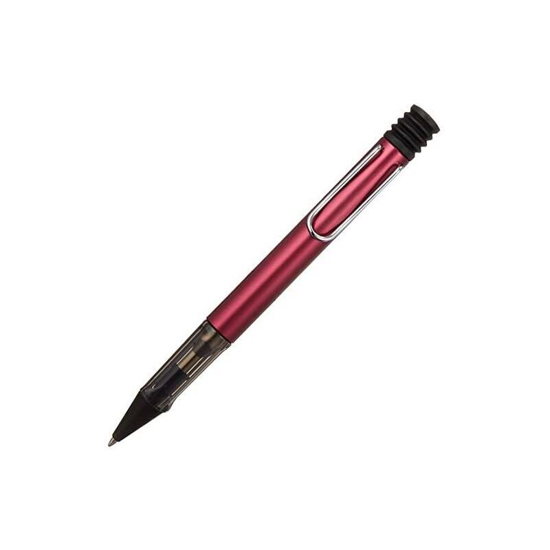 lamy-boligrafo-al-star-black-purple-229m-punta-media-tinta-azul-recargable-color-morado-en-estuche