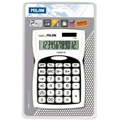 milan-calculadora-12-digitos-dual-blister-blanconegro
