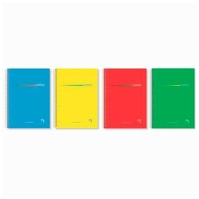 pacsa-cuaderno-premium-espiral-microperforado-160h-70gr-5-bandas-color-5x5-greca-a5-colores-surtidos-4ud-