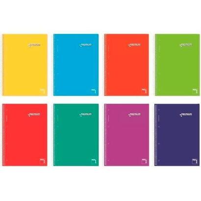 pacsa-cuaderno-premium-espiral-microperforado-160h-70gr-5-bandas-color-5x5-greca-a4-colores-surtidos-4ud-