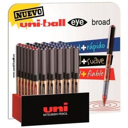 uniball-expositor-ub-150-broad-azul-negro-rojo-36-unidades